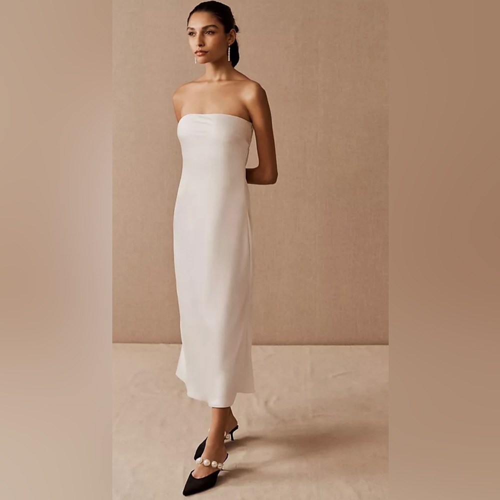 Bhldn Sachin + Babi “Aubrey” bridal silk dress - NWT - (16)